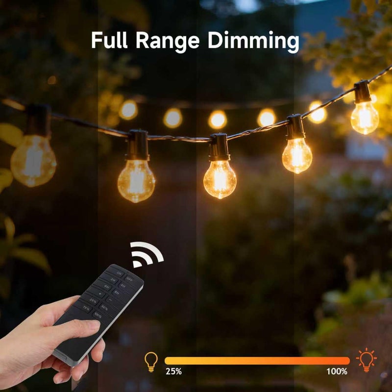 Comyan Outdoor Dimmer for String Lights,Plug-in Dimmer Switch 100FT Remote Control & Timer (2H/4H/6H/8H),Waterproof Light Dimmer for Outdoor & Indoor Use,Compatible with Dimmable LED/Tungsten/Patio Lights - Image 5